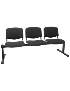 ▷ BANCADA PIQUERAS ALCARAZ 3 PLAZAS ARÁN NEGRO | Taine - Imagen 1