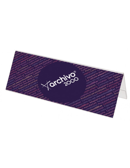 ▷ PORTANOMBRES ARCHIVO 2000 SOBREMESA DIN A4 POLIESTI TRANSP BRILLO 85X300X102MM | Taine - Imagen 1