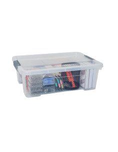 ▷ CAJA ARCHIVO 2000 ALMACENAJE APILABLE CON TAPA 10 L. 280X400X130 MM CRISTA | Taine - Imagen 1