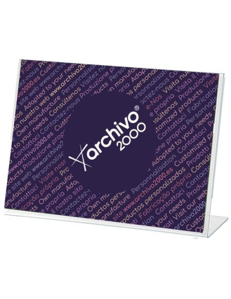 ▷ EXPOSITOR ARCHIVO 2000 A7 HORIZONTAL POLIESTIRENO TTE | Taine - Imagen 1