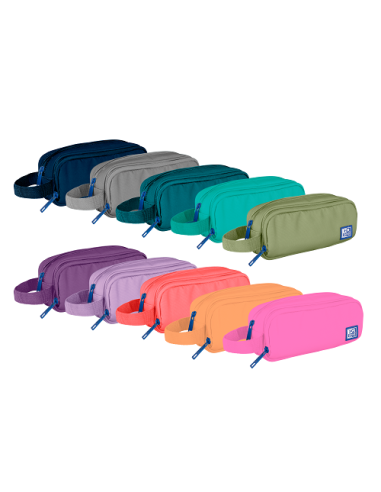 ▷ ESTUCHE OXFORD TELA 3C 3 CREMALLERAS C/GOMA | Taine - Imagen 1