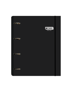▷ CARPETA ENRI TD NEGRA 100H 80G 4x35 | Taine - Imagen 1