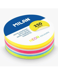 ▷ PACK 250 NOTAS ADHESIVAS MILAN CIRCULARES T INTENSOS | Taine - Imagen 1