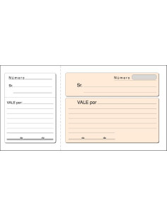 ▷ TALONARIO VALES T-14 1/3 DE Fº CON MATRIZ LOAN | Taine - Imagen 1