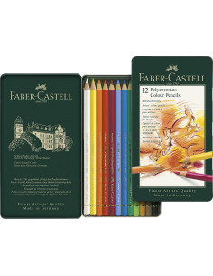 ▷ LAPICES FABER CASTELL 12 UDS POLYCROMOS COLORES | Taine - Imagen 1