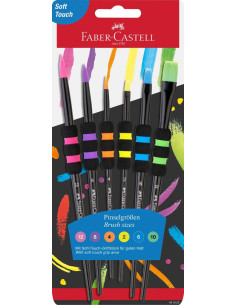 ▷ PINCELES FABER CASTELL SURTIDO 6 UND SINTETICOS SURTIDOS | Taine - Imagen 1