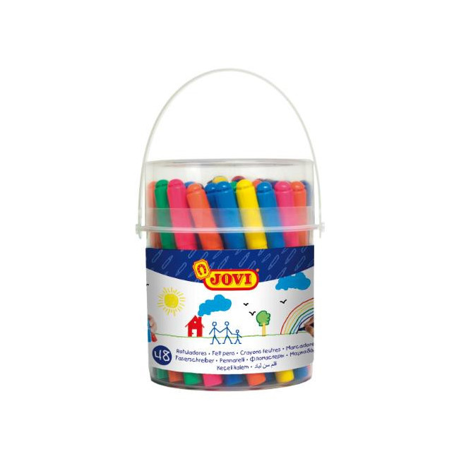 ▷ ROTULADORES JOVI 48 UDS MAXI BOTE | Taine - Imagen 1