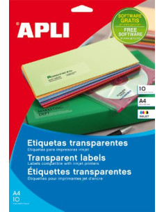 ▷ ETIQUETAS APLI TRANSPARENTES | Taine - Imagen 2