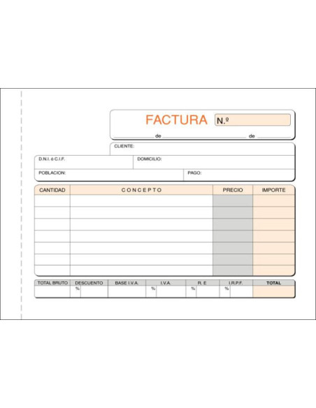 ▷ TALONARIO FACTURAS | Taine - Imagen 1