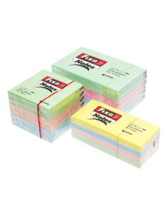 ▷ BLOC NOTAS FIXO 100 HOJAS PASTEL 76X76 MM GRAFOPLAS | Taine - Imagen 1