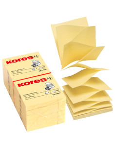 ▷ NOTAS KORES ZIG-ZAG 75X75 MM GRAFOPLAS | Taine - Imagen 1