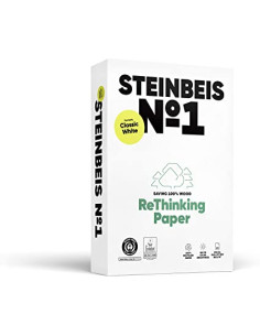 ▷ PAPEL A4 100% RECICLADO 80G 500H STEINBEIS Nº1 CLASSIC WHITE | Taine - Imagen 1
