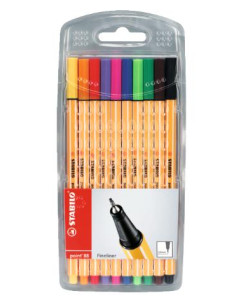 ▷ ROTULADORES STABILO 10 UDS 88 POINT 0,4MM | Taine - Imagen 1