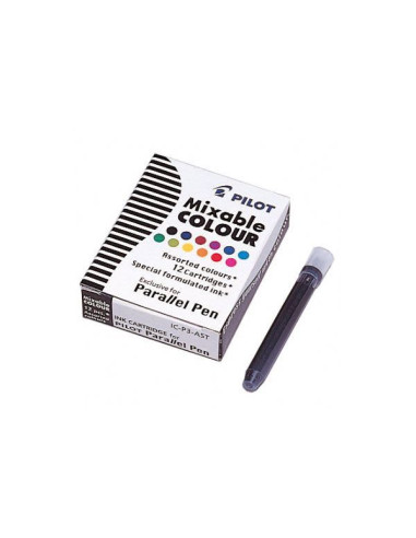 ▷ RECAMBIO PILOT CARTUCHOS P.PARALLEL PEN COLORES SURTIDOS CAJA DE 12 UDS. PILOT | Taine - Imagen 1
