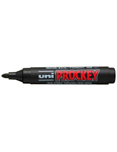▷ MARCADOR UNIBALL PM-122 TINTA BASE AL AGUA UNI PROCKEY NEGRO | Taine - Imagen 1