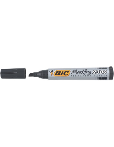 ▷ ROTULADOR BIC NEGRO PERMANENTE MARKING 2300 PTA.BISELADA | Taine - Imagen 1