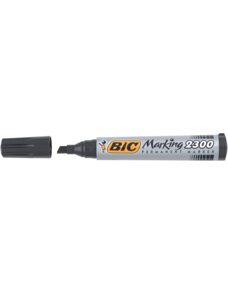 ▷ ROTULADOR BIC NEGRO PERMANENTE MARKING 2300 PTA.BISELADA | Taine - Imagen 1