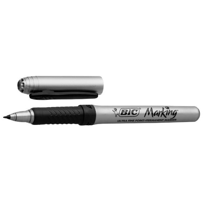 ▷ ROTULADOR BIC PERMAMENTE MARKER GRIP CD/DVD NEGRO | Taine - Imagen 1