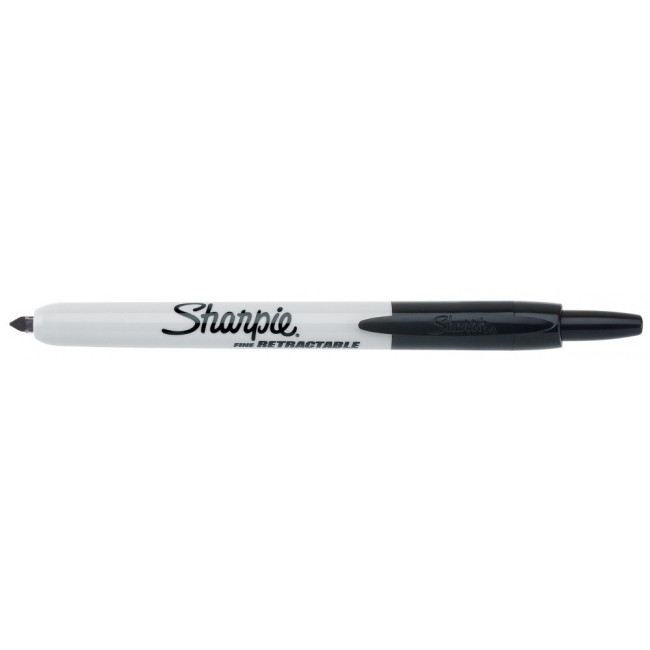 ▷ ROTULADOR SHARPIE PERMANENTE RETRÁCTIL FINE RT F NEGRO SHARPIE | Taine - Imagen 1