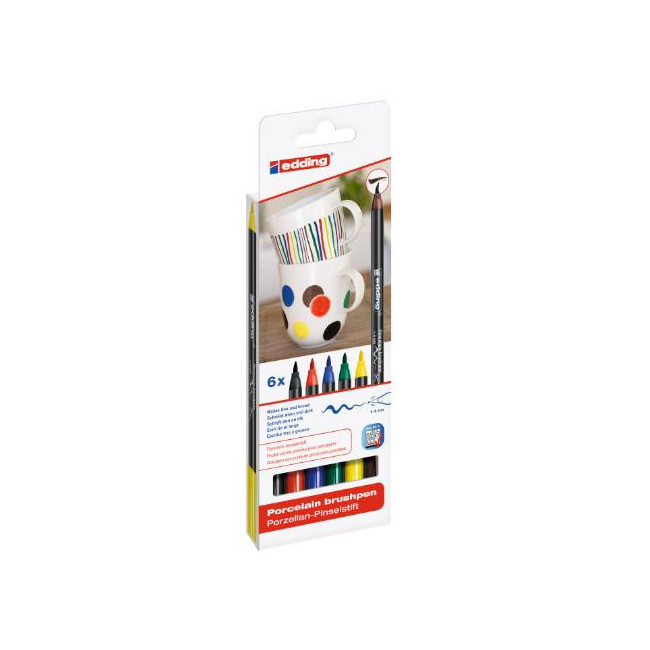 ▷ ROTULADORES EDDING 4 UDS CERÁMICA COLORES | Taine - Imagen 1