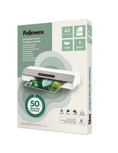 ▷ FUNDAS FELLOWES PLASTIFICAR RECICLADAS A3 80 MICRAS | Taine - Imagen 1