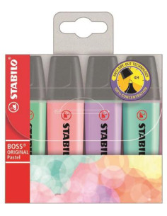 ▷ ROTULADORES STABILO BOSS 4 UDS FLUOR SET 70/4-2 SURTIDOS | Taine - Imagen 1