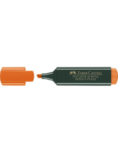 ▷ ROTULADOR FABER CASTELL NARANJA TEXTLINER FLUOR 48 | Taine - Imagen 1