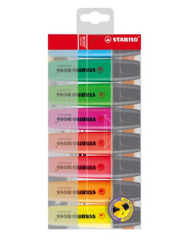 ▷ ROTULADORES STABILO 8 UDS BOSS FLUORESCENTES 70/8 | Taine - Imagen 1