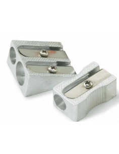 ▷ SACAPUNTAS FAIBO ALUMINIO 2 AGUJEROS | Taine - Imagen 1