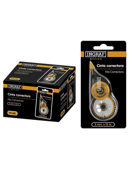 ▷ CORRECTOR INGRAF CINTA OFFICE 5mm x12M | Taine - Imagen 1