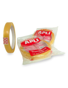 ▷ CINTA ADHESIVA APLI TRANSPARENTE 66Mx12MM BOLSA | Taine - Imagen 1