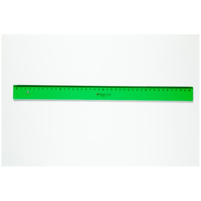 ▷ REGLA FABERCASTELL 40CM GRADUADA VERDE | Taine - Imagen 1