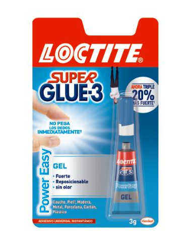 ▷ PEGAMENTO LOCTITE SUPER GLUE-3 POWER EASY 3GR | Taine - Imagen 1