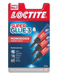▷ PEGAMENTO LOCTITE SUPER GLUE-3 MINI TRIO 3X1GR | Taine - Imagen 1