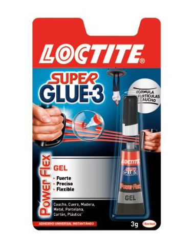 ▷ PEGAMENTO LOCTITE SUPER GLUE-3 POWER FLEX GEL 3GR | Taine - Imagen 1