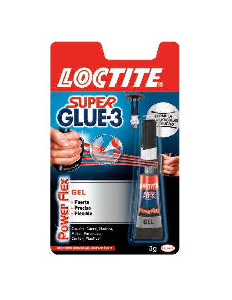 ▷ PEGAMENTO LOCTITE SUPER GLUE-3 POWER FLEX GEL 3GR | Taine - Imagen 1