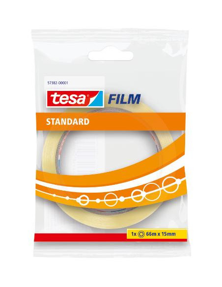 ▷ CINTA TESA ADHESIVA ESTANDAR 66M X 15MM BOLSITA | Taine - Imagen 1