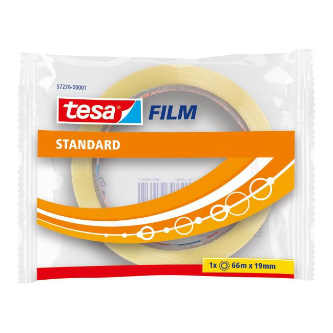 ▷ CINTA ADHESIVA ESTANDAR 66M X 19MM BOLSITA TESA | Taine - Imagen 1