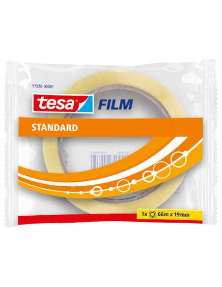 ▷ CINTA ADHESIVA ESTANDAR 66M X 19MM BOLSITA TESA | Taine - Imagen 1