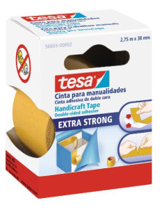 ▷ CINTA ADHESIVA TESA DOBLE CARA 2,75M X 38MM PARA MANUALIDADES | Taine - Imagen 1