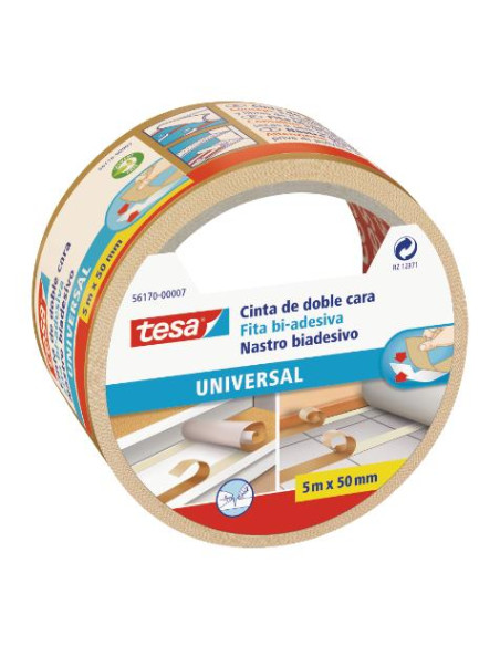 ▷ CINTA ADHESIVA TESA DOBLE CARA UNIVERSAL 5M X 50MM | Taine - Imagen 1