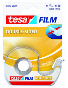 ▷ CINTA ADHESIVA PINTOR TESAFILM DOBLE CARA 7,5M X 12MM CON DISPENSADOR | Taine - Imagen 1