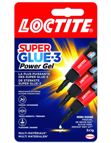 ▷ PEGAMENTO LOCTITE SUPER GLUE-3 MINI TRIO 3X1GR | Taine - Imagen 1