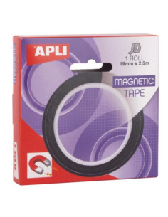▷ CINTA ADHESIVA APLI MAGNÉTICA 19 MM X 2,5 M | Taine - Imagen 1