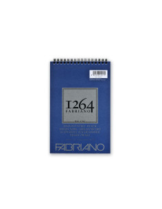 ▷ BLOC DIBUJO FABRIANO 1264 DISEÑO NEGRO ESPIRAL A5 200GR | Taine - Imagen 1