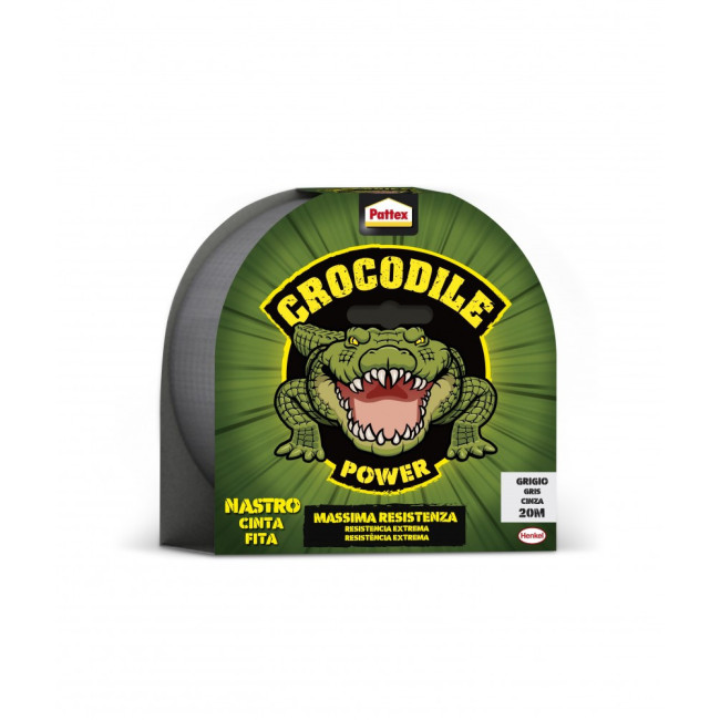 ▷ CINTA ADHESIVA CROCODILE POWER GRIS 50X20 M PATTEX | Taine - Imagen 1