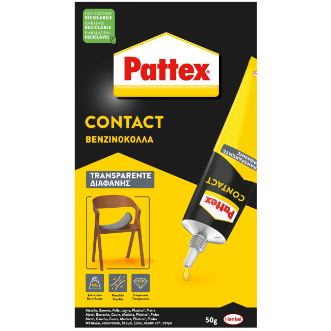 ▷ PEGAMENTO CONTACTO TRANSPARENTE 50 G PATTEX | Taine - Imagen 1
