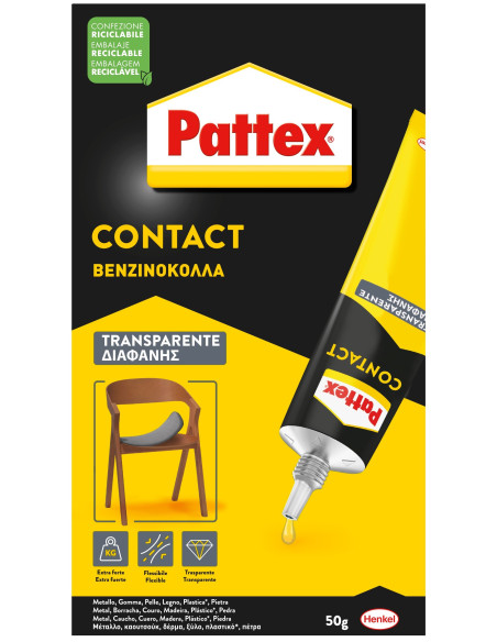 ▷ PEGAMENTO CONTACTO TRANSPARENTE 50 G PATTEX | Taine - Imagen 1