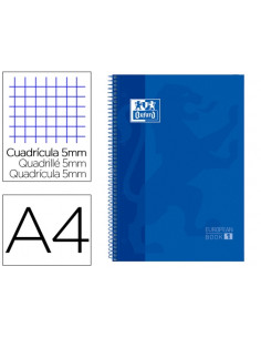 ▷ CUADERNO OXFORD AZUL MICROPERFORADO A4+ 80H. 90G 4X4 | Taine - Imagen 1