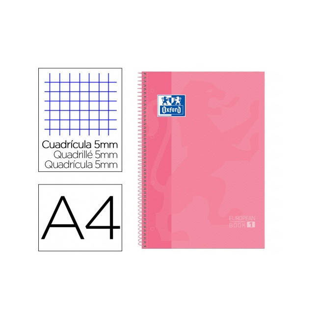 ▷ CUADERNO OXFORD MICROPERFORADO A4+ 80H. 90G C.5MM T/D | Taine - Imagen 1